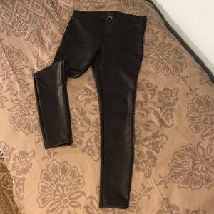 Express faux leather leggings size M